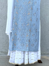 Load image into Gallery viewer, Somber Midnight Grey Long Kurta