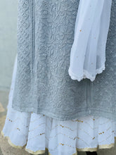 Load image into Gallery viewer, Aster Grey Long Kurta