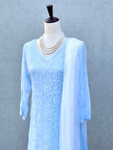 Load image into Gallery viewer, Nessa Short Kurti in English Blue