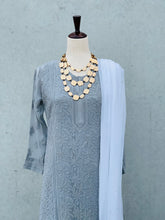 Load image into Gallery viewer, Aster Grey Long Kurta