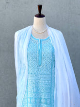 Load image into Gallery viewer, Maya Knee length Kurta in Blue