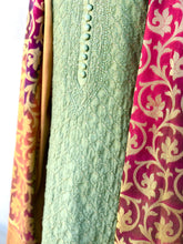 Load image into Gallery viewer, Parima Sage Green Kurta Set in Chanderi