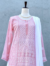 Load image into Gallery viewer, Maya Knee length Kurta in Peach
