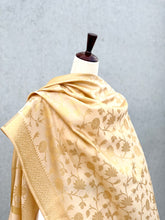 Load image into Gallery viewer, Woven Banarsi Dupatta Beige &amp; Gold
