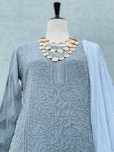 Load image into Gallery viewer, Aster Grey Long Kurta
